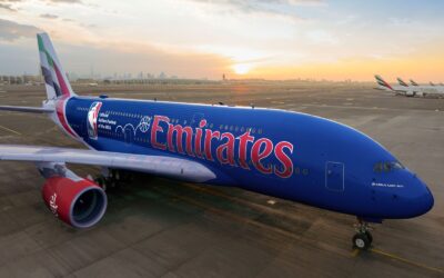 Emirates dévoile un Airbus A380 aux couleurs de la NBA (vidéo)